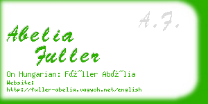 abelia fuller business card